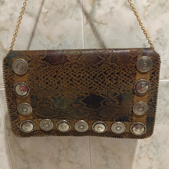 Leatherock 1992 Handbags - Vintage Nina Arjani Leatherock 1992 Flip Purse